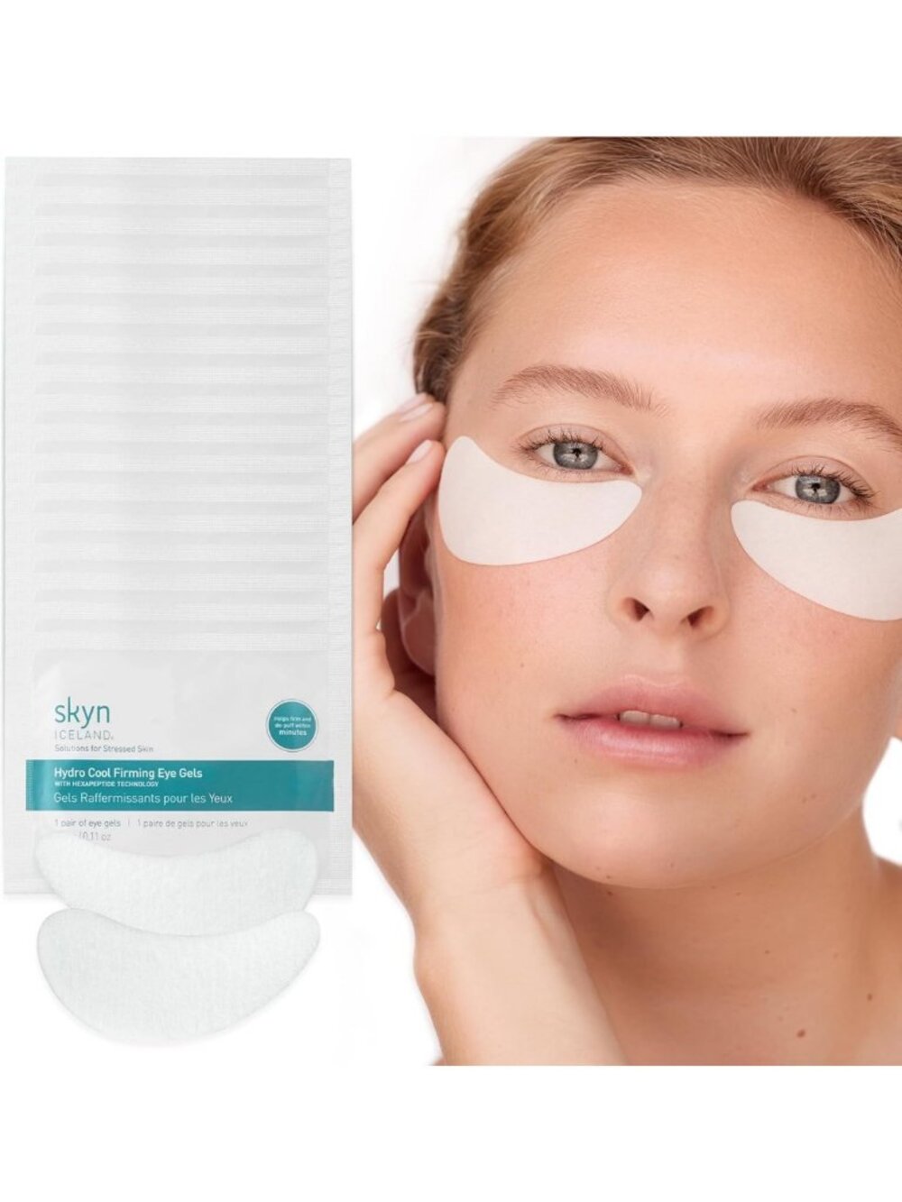 Hydrating Firming Eye Patches with Peptides & Coenzyme Q10 for Bright Eyes